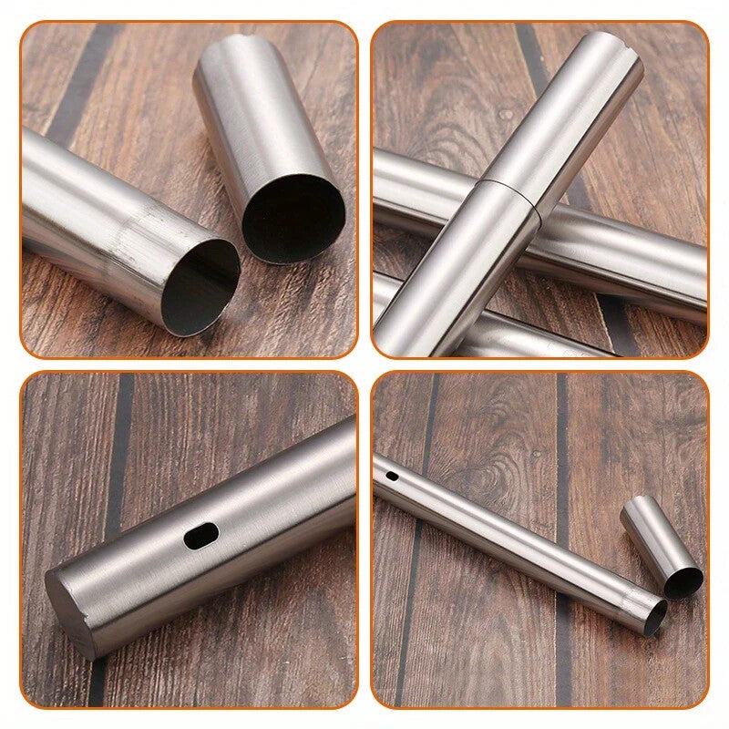30/35/40cm Metal BBQ Skewers Stainless Steel Cooking Barbecue Kebab Grill Sticks