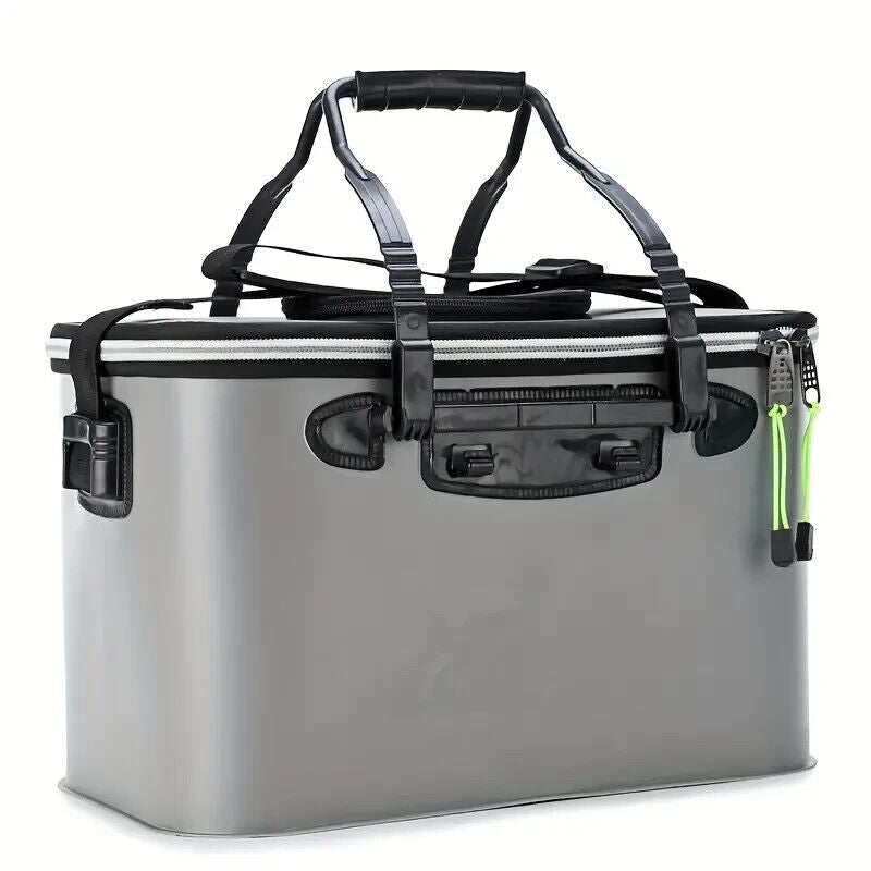 Ultra-Compact EVA Fishing Gear Bag - Quick-Collapse, Waterproof, Zip Closure
