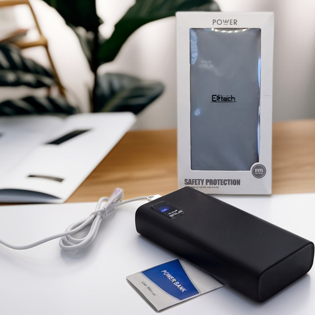 20,000mAh Portable Power Bank - 22.5W Fast Charging LED Display UK