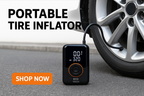 Wireless Tyre Inflator 150PSI - USB Rechargeable Digital Air Pump UK