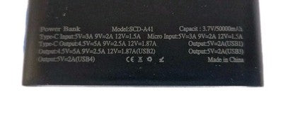 50,000mAh Ultra High-Capacity Power Bank - 22.5W Fast Charging UK