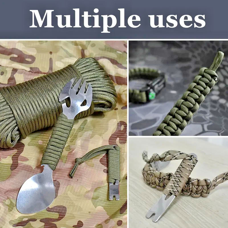 100m Green Nylon Rope - Durable Utility Cord Camping DIY UK