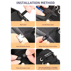 No-Tie Elastic Shoelaces - 2 Pairs Black Quick Lock Laces UK