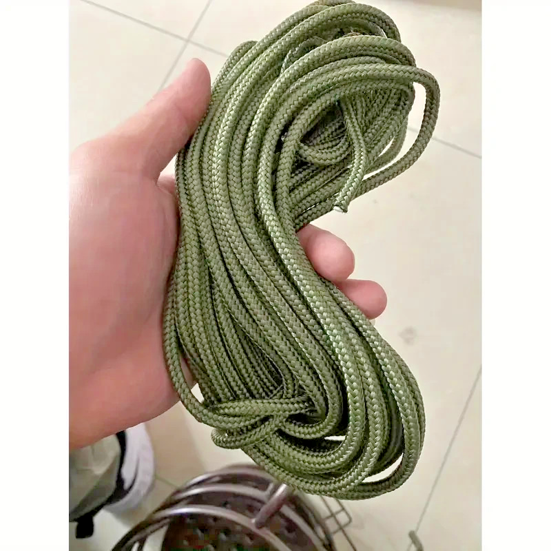 100m Green Nylon Rope - Durable Utility Cord Camping DIY UK