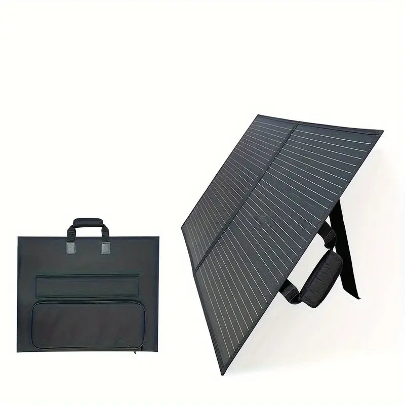 Portable 100W Solar Charger - Foldable, Dual USB, Fast Charging for Devices