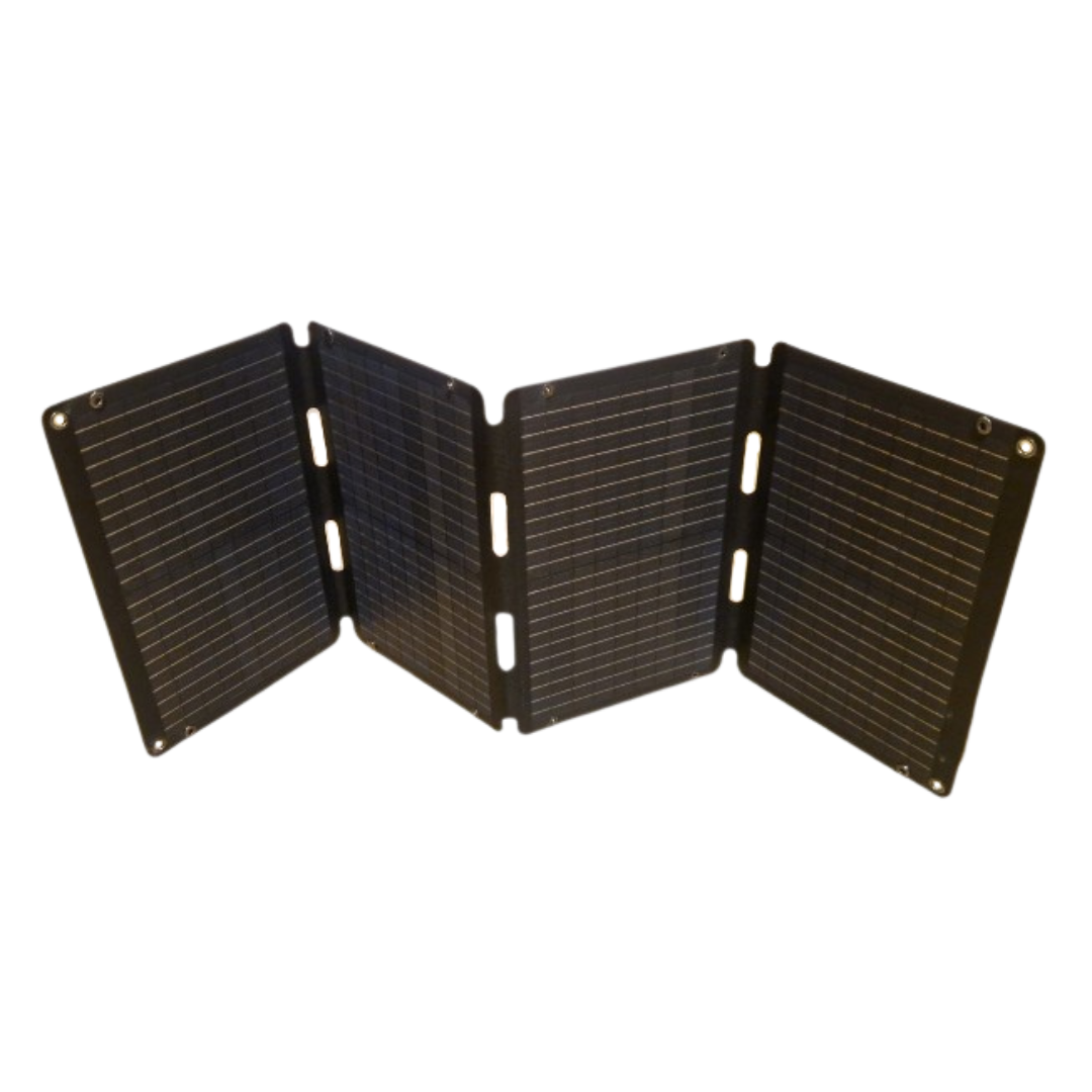 60W Foldable Solar Panel - Portable USB-C DC Fast Charger UK