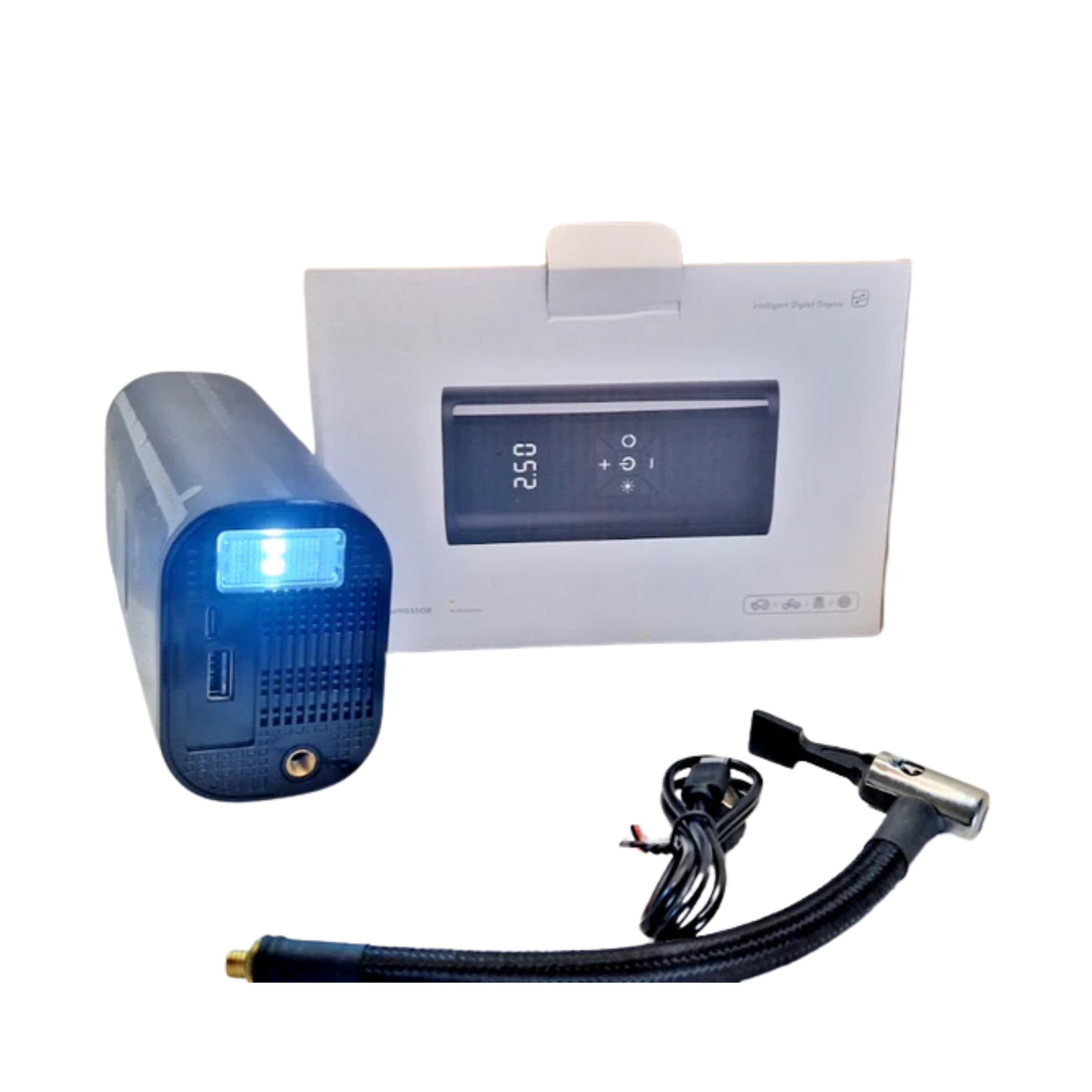 Portable Wireless Tyre Inflator 150PSI - 6000mAh Power Bank UK