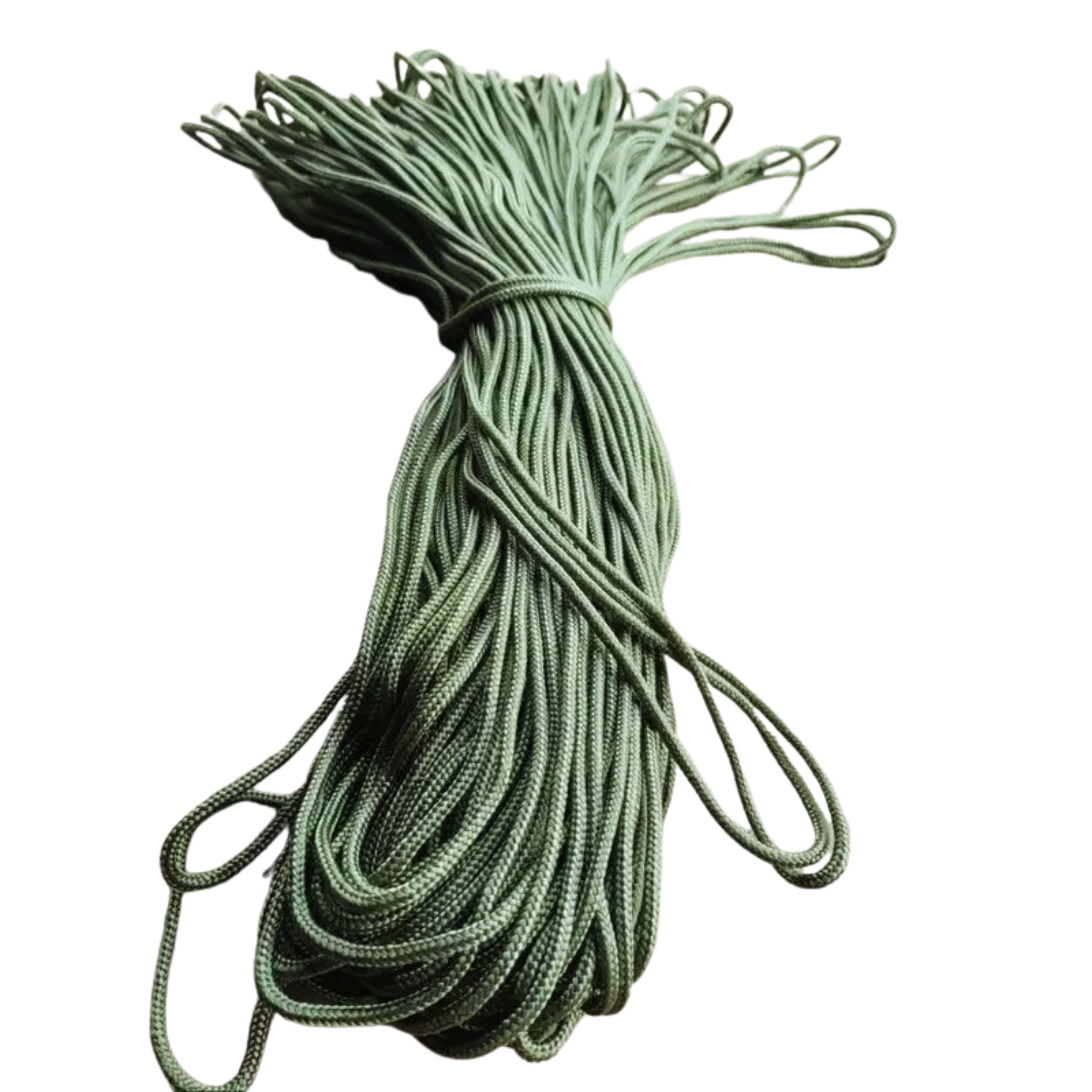 100m Green Nylon Rope - Durable Utility Cord Camping DIY UK