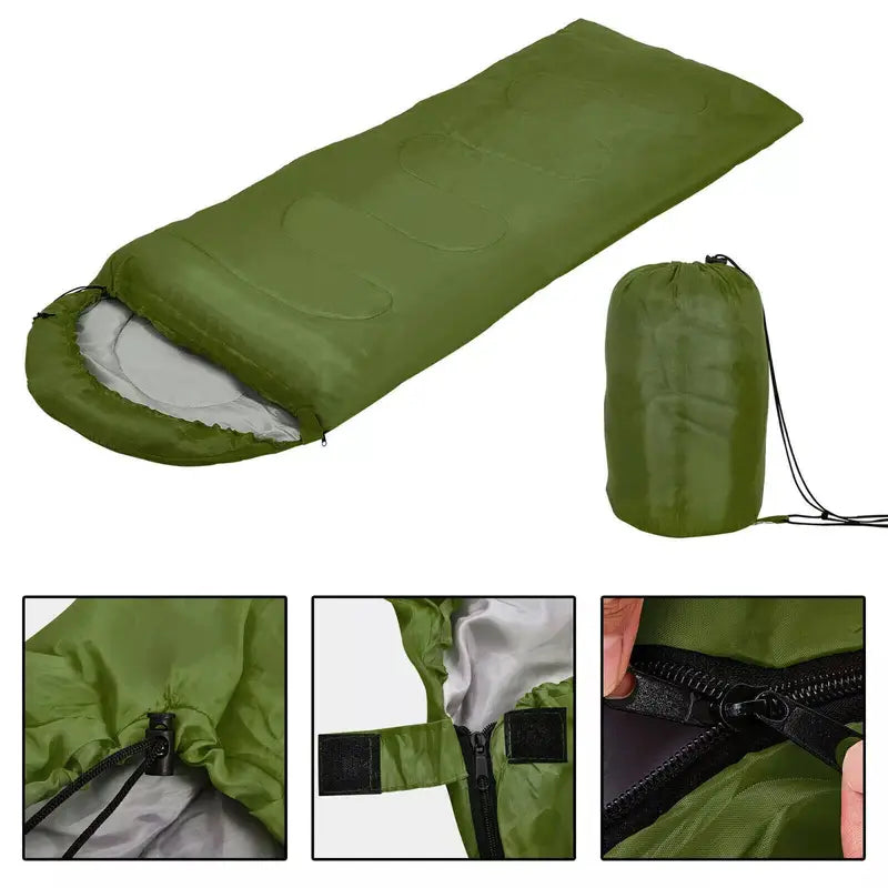 Premium Single Envelope Sleeping Bag for Outdoor Adventures